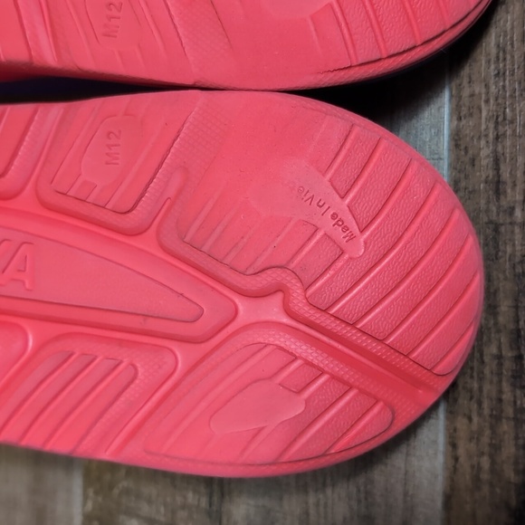 Hoka Ora Recovery Slide 3 Bellwhether Blue - Red Alert Size 12.0 - Picture 8 of 10